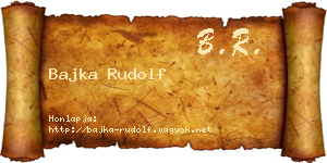 Bajka Rudolf névjegykártya